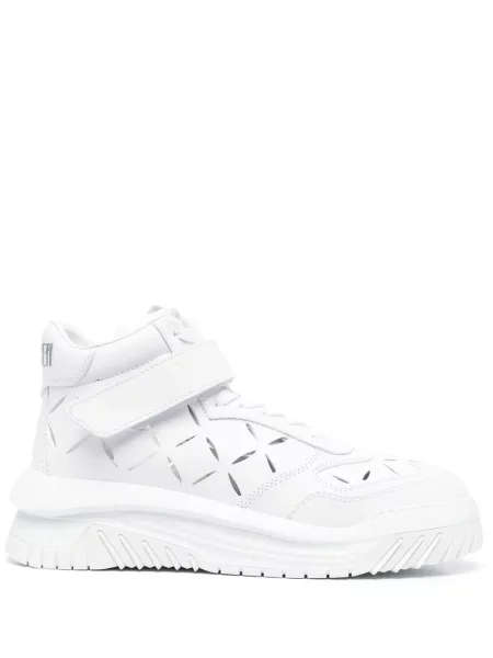 Sneakerși Versace din piele alb