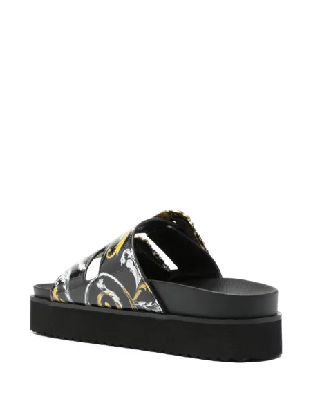 Natikače Versace Jeans Couture s printom crna