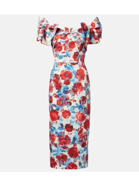 Sukienka midi Rebecca Vallance w kwiatki do kolan garniturowa