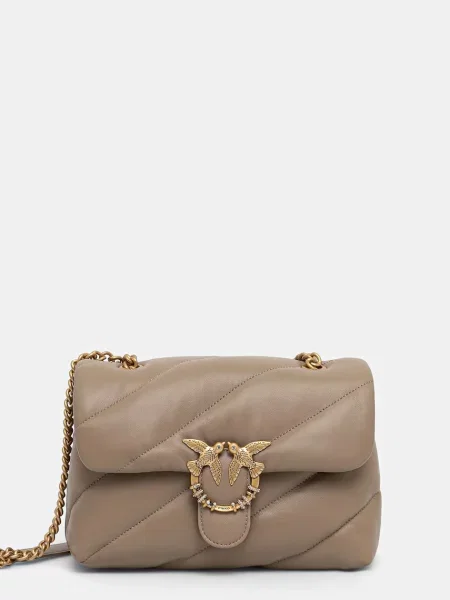 Pinko geantă crossbody pentru femei cu imitație de piele bej