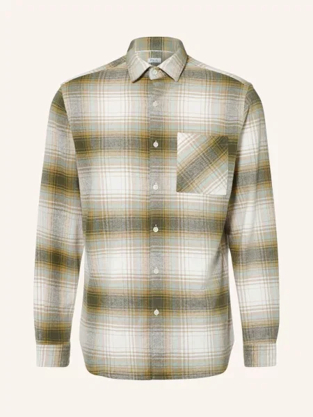 Paul Flanelová Košile Slim Fit khaki / krémová / mátová