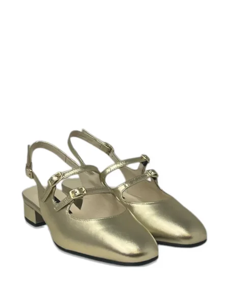 Pantofi cu toc Carel Paris slingback auriu