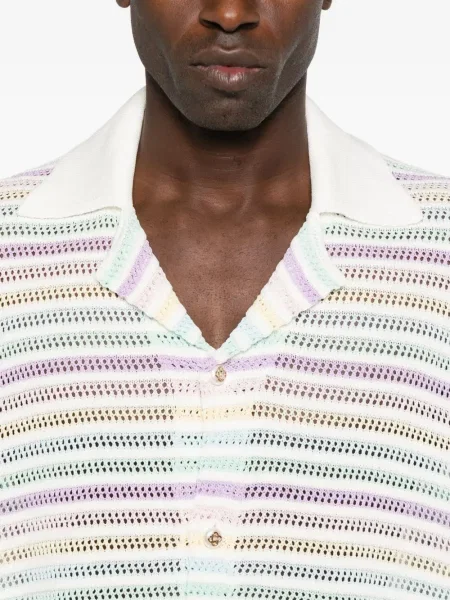 Prugasta kratak košulja Casablanca bijela