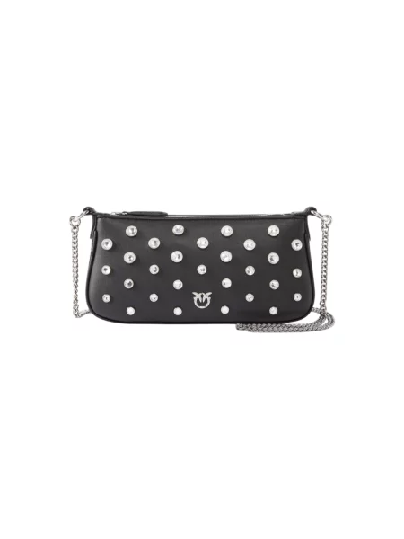 Geanta de piele Pinko din piele negru