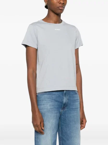 Tricou Pinko cu aplicații albastru