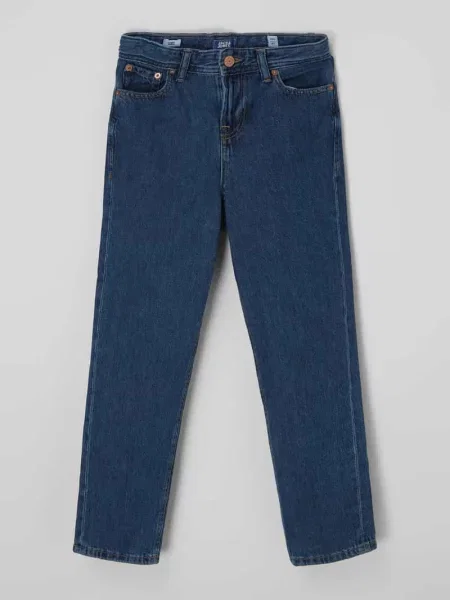 Jeansy o luźnym kroju z bawełny model ‘Chris’ Jack & Jones niebieskie
