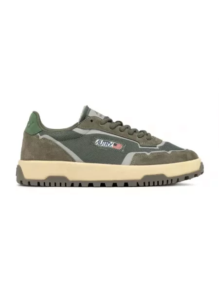 Sneakersy Autry zamszowe zielone