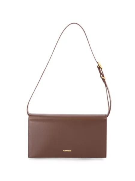 Geanta crossbody Jil Sander din piele maro