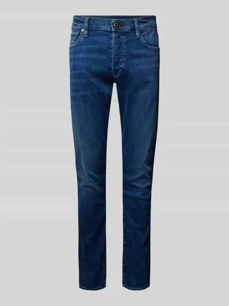 Jeansy o kroju slim fit w 5 kieszeni G-star Raw niebieskie