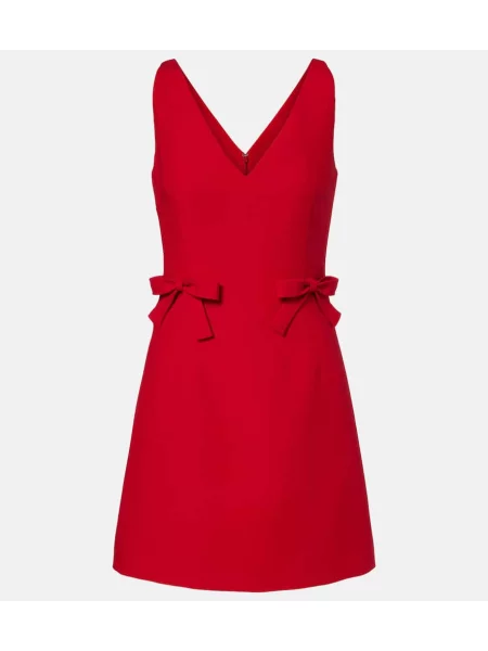 Rochie Valentino cu funde din crep roșu