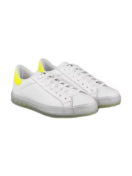Sneakersy Kiton skórzane białe
