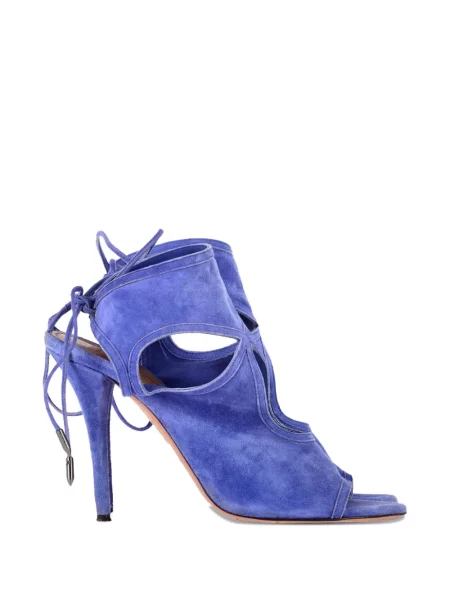Sandale Aquazzura din piele de căprioară albastru