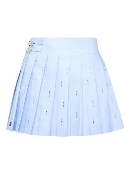 Mały spódnica plisowana Philipp Plein niebieska