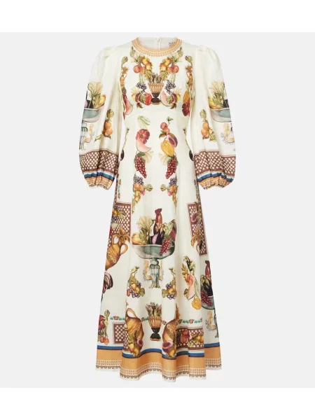 Rochie midi Alemais de in cu imagine până la genunchi