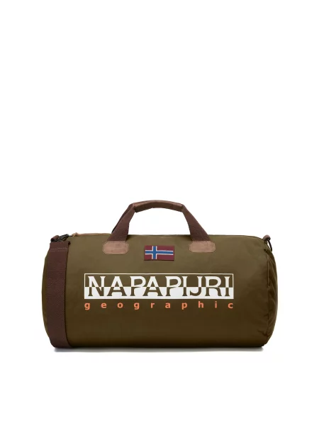 NAPAPIJRI Potovalna torba Bering 3 rjava / oliva bela