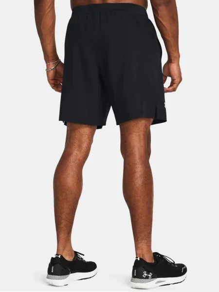 Pánske šortky na behanie Under Armour Launch 7" black/black/reflective čierna
