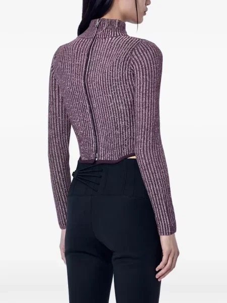 Megztas džemperis Vivienne Westwood violetinė