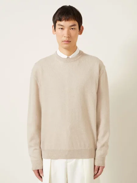 Jacquemus Sweter La Maille Moulin beige beżowy
