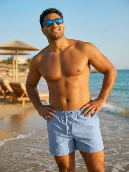 Sinsay Koupací kraťasy světle modrá