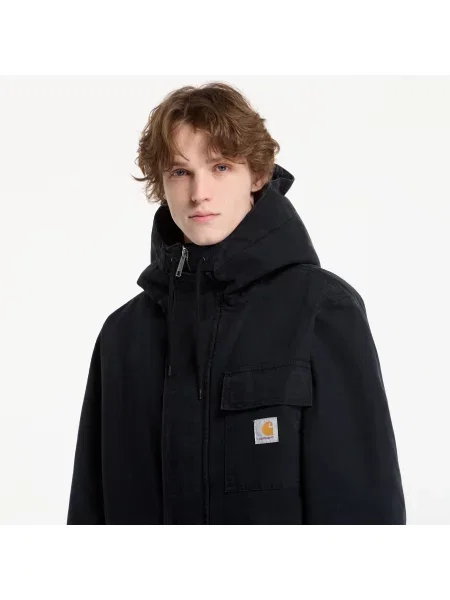 Яке Carhartt WIP Boreal Parka UNISEX Black Stone Canvas XL черно