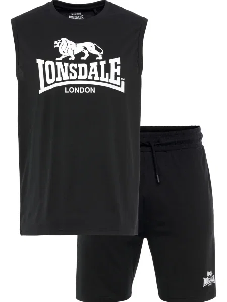 LONSDALE Trening negru alb