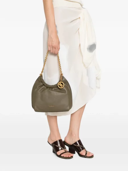 Geantă Michael Michael Kors cu volane verde