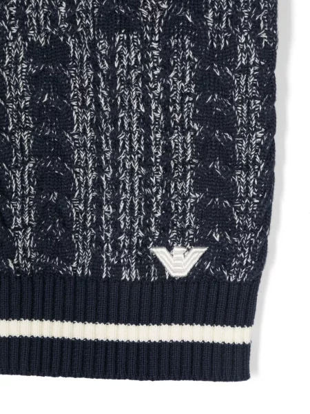 Sukienka dziecięca Emporio Armani niebieska