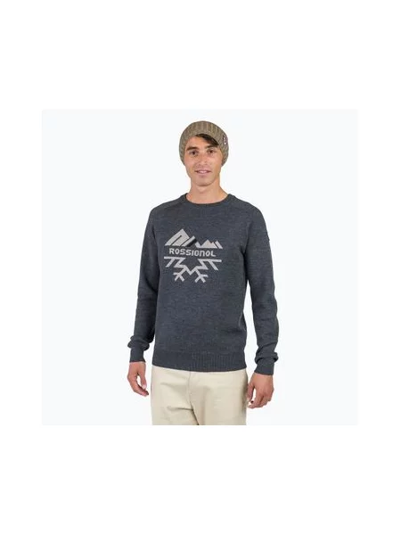 Жаккардовая спортивная кофта Rossignol серая