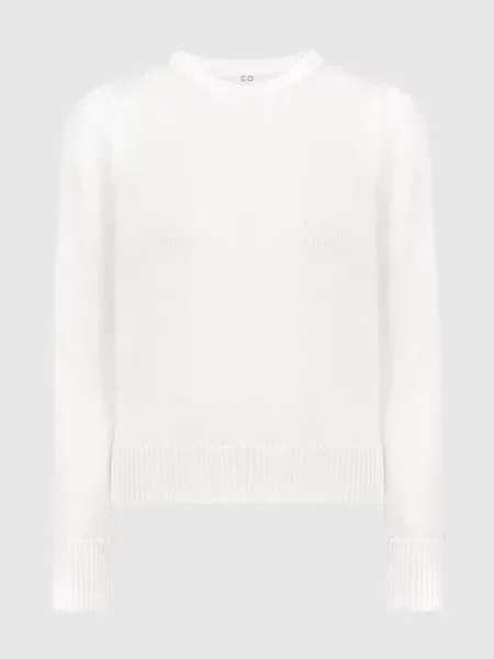 Светр в рубчик Co білий