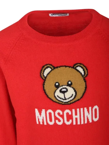 Sweter dziecięcy Moschino czerwony