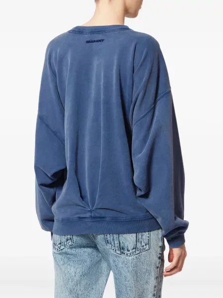 Hanorac Marant Etoile cu broderie albastru