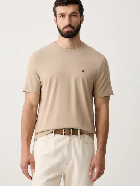 Tommy Hilfiger tričko pánske béžová