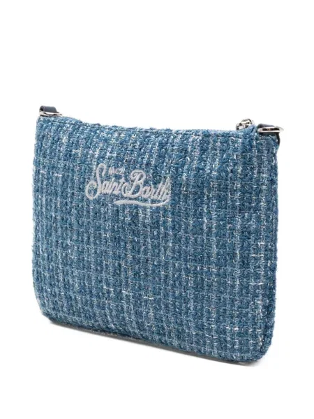 Bouclé geantă plic Mc2 Saint Barth cu broderie albastru
