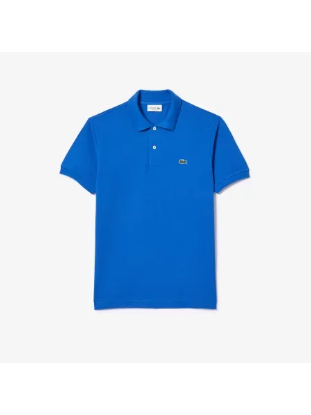 Lacoste Koszulka Polo Oryginał Petit Piqué niebieska