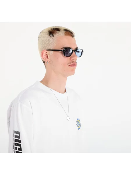 Tricou Dickies Nashport Long Sleeve Tee White L alb