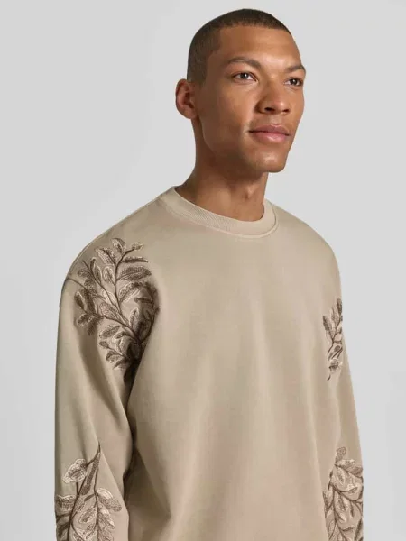 Bluza dresowa krój regular fit model Kario' Drykorn beżowa