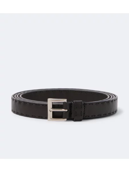 Cu centură curea Prada din piele negru