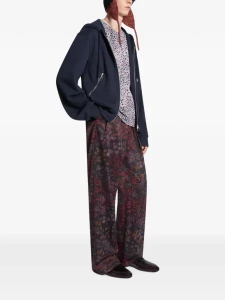 Hanorac cu glugă Dries Van Noten albastru
