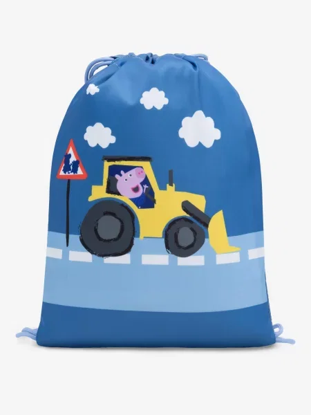 Vak na stahovací šňůrky Peppa Pig modrý