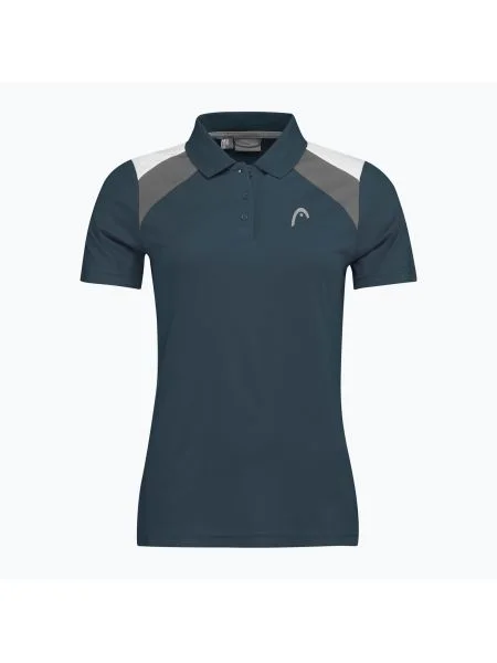 Дамска тенис поло тениска HEAD Club 22 Tech Polo navy синьо