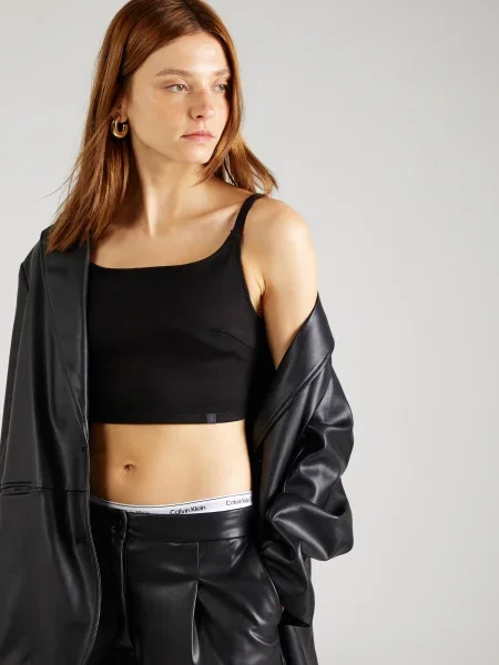 Calvin Klein Jeans Top farmer fekete