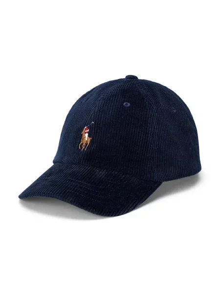 Șapcă Polo Ralph Lauren de catifea negru