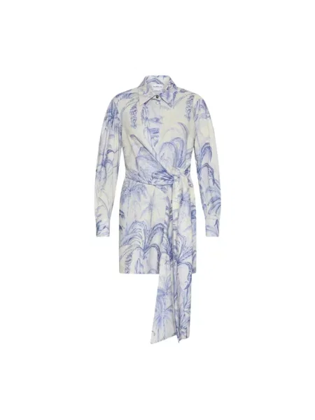 Sukienka koszulowa Marella do kolan niebieska