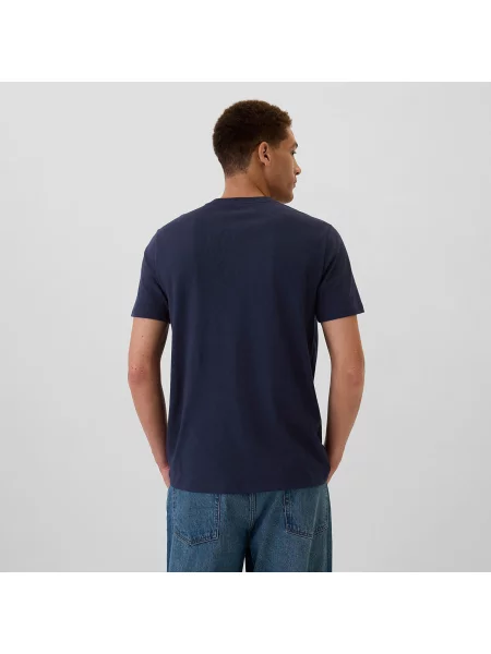 Tričko GAP Logo Tee Tapestry Navy S bílé