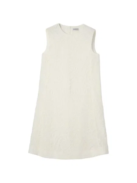 Rochie Burberry cu model paisley din dantelă alb