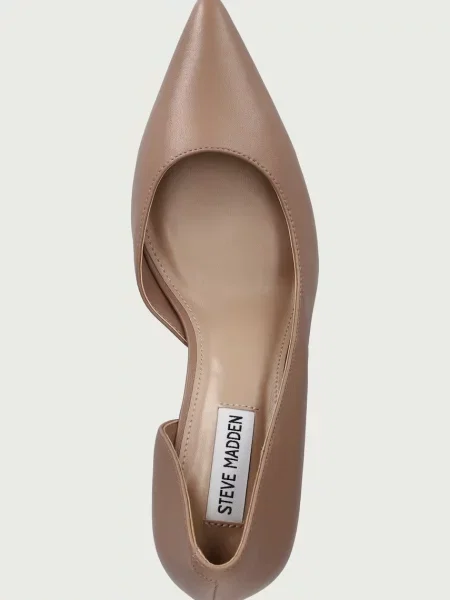 Bőr tűsarkú félcipő Steve Madden barna
