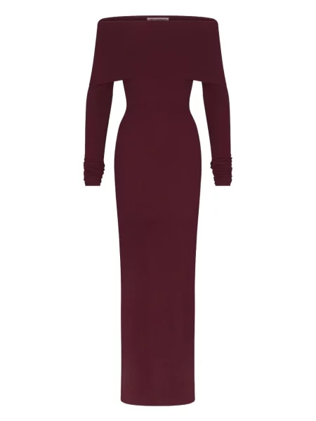 Rochie maxi Eterne lungă de costum roșu