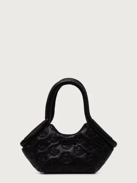 Geanta hobo Karl Lagerfeld Jeans din piele negru