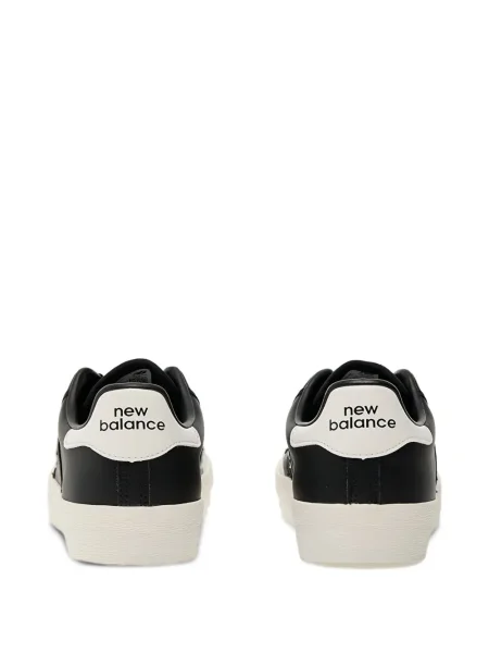 Кожаный плисиран суичър с качулка New Balance черно