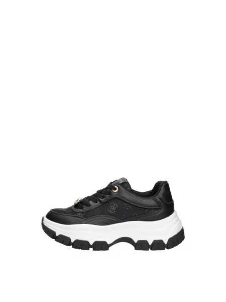 Sneakersy Guess z logo wsuwane czarne